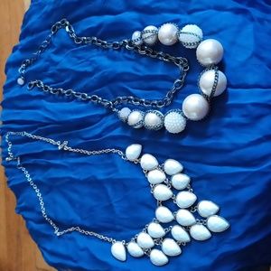 Necklaces fashion jewelry  One beaded. One statement necklace